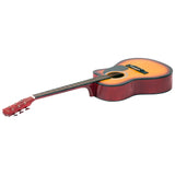 Karrera Acoustic Cutaway 40in Guitar - Sunburst