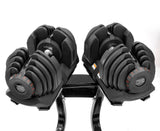 Powertrain Adjustable Dumbbells Set 2x 40kg  80kg with Stand