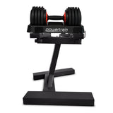 Powertrain GEN2 Pro Adjustable Dumbbells Set - 2 x 25kg (50kg) with Stand