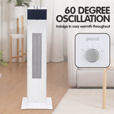 Pronti Electric Tower Heater PTC Ceramic 2000W - White