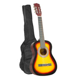 Karrera 34in Acoustic Wooden Childrens Guitar - Sunburst