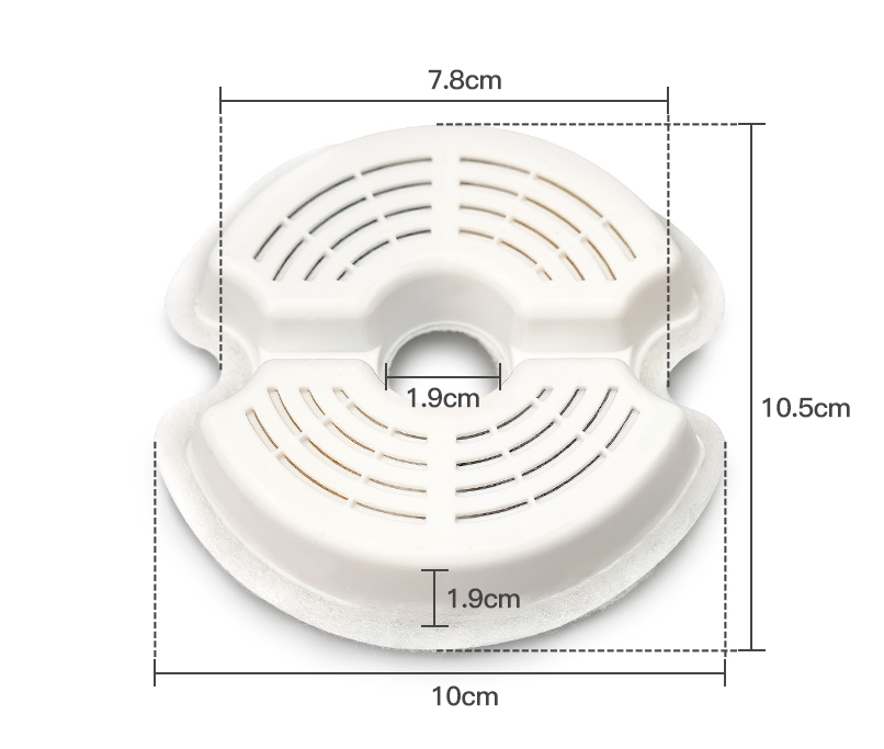 YES4PETS 8 x Pet Dog Cat Fountain Filter Replacement Activated Carbon Ion Exchange Resin Triple Filtration System Automatic Water Dispenser Compatible