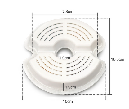 YES4PETS 8 x Pet Dog Cat Fountain Filter Replacement Activated Carbon Ion Exchange Resin Triple Filtration System Automatic Water Dispenser Compatible