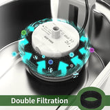 YES4PETS 8 x Pet Dog Cat Fountain Filter Replacement Activated Carbon Exchange Filtration System Automatic Water Dispenser Compatible