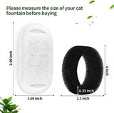 YES4PETS 8 x Pet Dog Cat Fountain Filter Replacement Activated Carbon Exchange Filtration System Automatic Water Dispenser Compatible