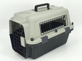 YES4PETS Medium Portable Pet Dog Cat Carrier Travel Bag Cage House Safety Lockable Kennel Grey