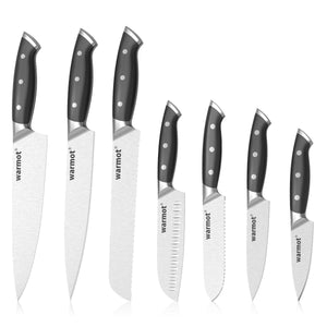 Warmot 7-Piece High Carbon Stainless Steel Ultra Chef Knife Set with Gift Box (317-7)