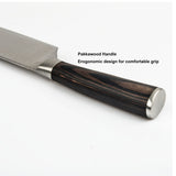 Japanese Chef Knife - Pro Kitchen Knife 34cm Chef's Knives High Carbon German Stainless Steel Sharp Knife