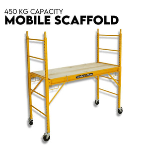 450kg Mobile Scaffold Ladder Scaffolding Platform Portable Ladder Work Safety