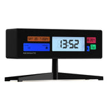 Newgate Supergenius Lcd Alarm Clock Matte Black