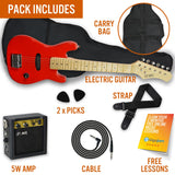 Electric Guitar Pack 3rd Avenue Junior - Red