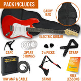 Electric Guitar Pack 3rd Avenue - Red