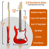 Electric Guitar 3rd Avenue 3/4 Size - Red