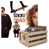 Crosley Record Storage Crate & Inxs Kick - Vinyl Album Bundle