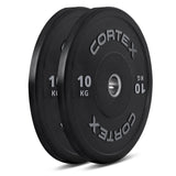 CORTEX 70kg Black Series V2 Rubber Olympic Bumper Plate Set 50mm