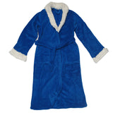 Bathrobe Sherpa Blue-S/M