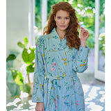 Bathrobe Cotton PIP Studio Les Fleurs Blue-XXL