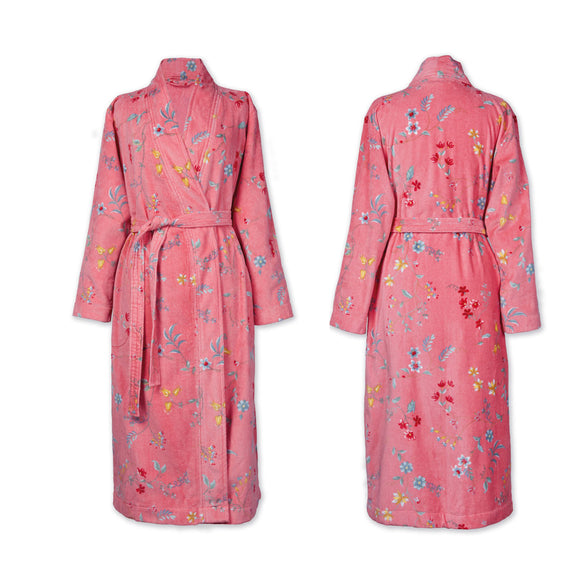 Bathrobe Cotton PIP Studio Les Fleurs Pink-M