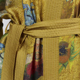 Bathrobe Partout des Fleurs Gold Kimono Large/Extra Large