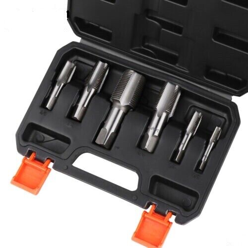 HORUSDY 6Pc NPT Pipe Tap Set Thread Tap Screw Tool 1/8