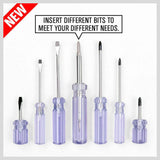 12Pc Screwdriver Set Double Sided Screw Driver Bit Stubby Repair Tool Vanadium