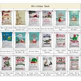 Christmas Santa Sack Xmas Stocking Large Hessian Red - Reindeer Express Delivery