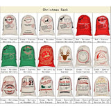 Christmas Santa Sack Xmas Stocking Large Hessian Cream - Delivery on December 25