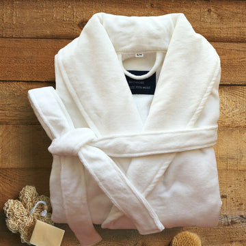 Bathrobe luxury Cotton velour unisex-XL