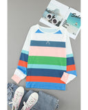 Azura Exchange Color Block Long Sleeve Top - M