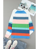 Azura Exchange Color Block Long Sleeve Top - M