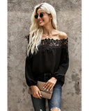 Azura Exchange Lace Off The Shoulder Top - S