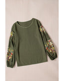 Azura Exchange Embroidered Long Sleeve Top - S