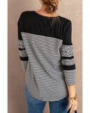 Azura Exchange Pinstripe Patch Pocket Top - 2XL