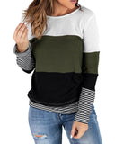 Azura Exchange Colorblock Stripes Top - XL