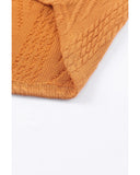Azura Exchange Textured V Neck Long Sleeve Knit Top - XL
