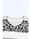 Azura Exchange Leopard Print V-Neck Top - S