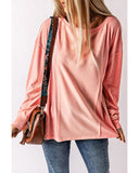 Azura Exchange Patchwork Long Sleeve Top - S