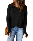 Azura Exchange Crew Neck Long Sleeve Long Sweatshirt - M