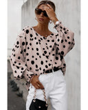 Azura Exchange Oversize Puff Sleeve Blouse with Button Frill Cuffs - S