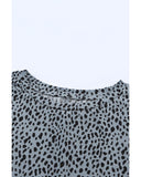 Azura Exchange Leopard Print Tunic Top with Side Pockets - L