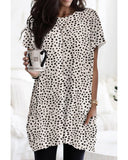 Azura Exchange Tunic Top with Print and Side Pockets - L