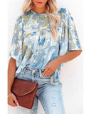 Azura Exchange Paisley Print Wide Sleeves Blouse - M