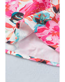 Azura Exchange Ruffle Flutter Sleeve Floral Print Blouse - XL