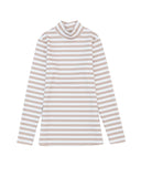 Azura Exchange Striped Print Knit Long Sleeve Tee - M