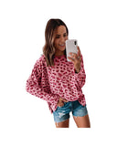 Azura Exchange Animal Print Stitching Long Sleeve Top - M