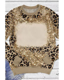 Azura Exchange Leopard Print Long Sleeve Top - L