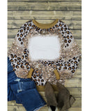 Azura Exchange Leopard Print Long Sleeve Top - M