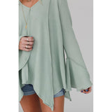 Azura Exchange Expose Seam Bell Sleeve Top - L