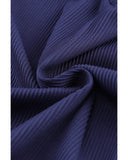 Azura Exchange Ribbed Texture V Neck Long Sleeve Top - XL