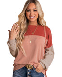 Azura Exchange Long Sleeve Ribbed Loose Top - M